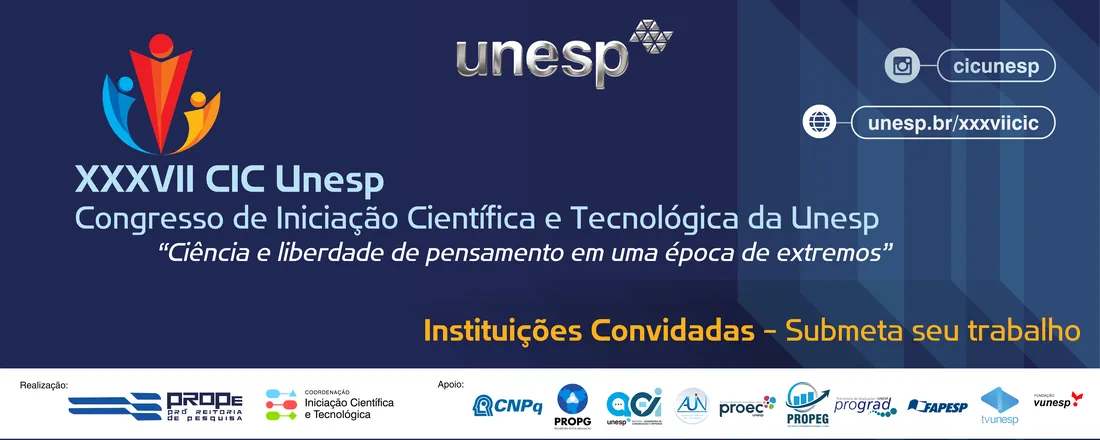 XXXVII Congresso de Iniciação Científica e Tecnológica da Unesp