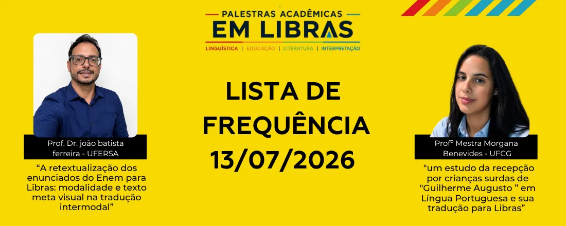 REGISTRE SUA PRESENÇA - 13/07/2026