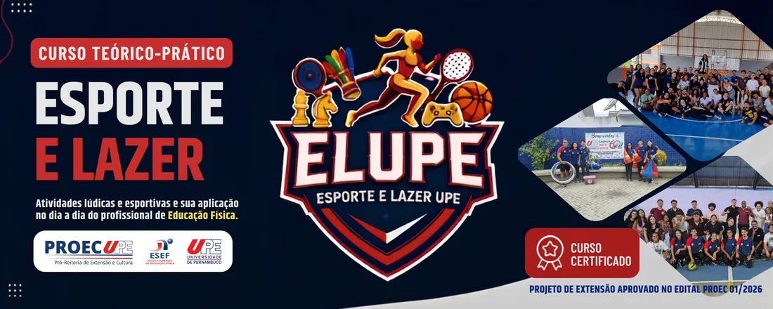 Curso do Projeto de Extensão Esporte e Lazer UPE (ELUPE) 2026