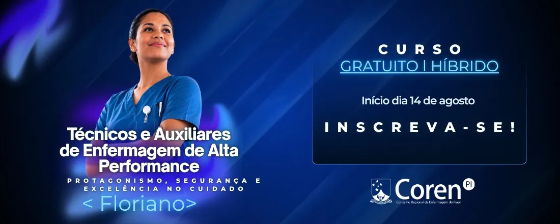 Capacitação para Técnicos e Auxiliares de Enfermagem de Alta Performance- Floriano