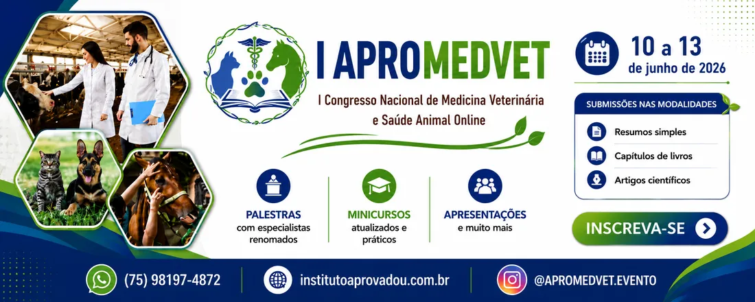 I Congresso Nacional de Medicina Veterinária e Saúde Animal online (IAPROMEDVET)