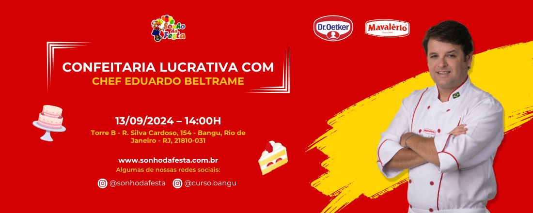 Confeitaria Lucrativa com Chef Eduardo Beltrame