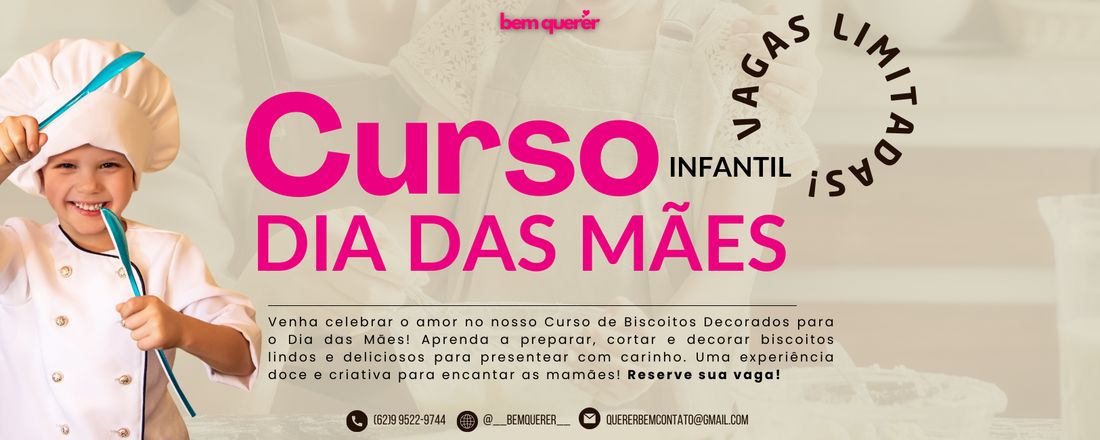 Curso Especial de Dia das Mães – Biscoitos Decorados com Amor!