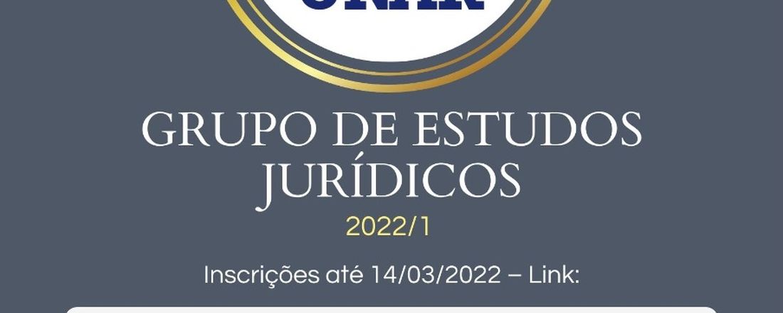 GRUPOS DE ESTUDOS JURÍDICOS