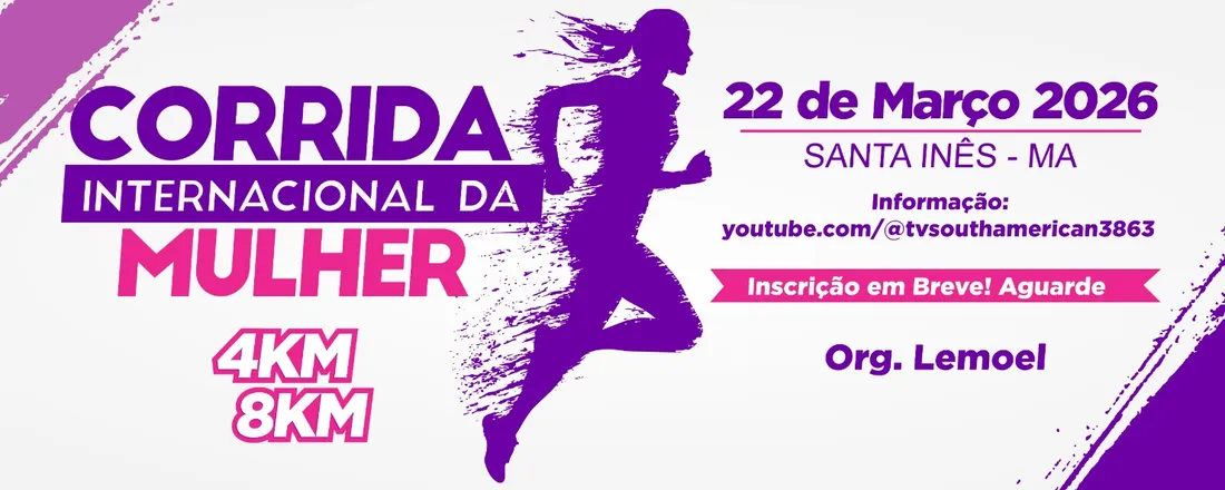 Corrida Internacional da Mulher 22 de março 2026
