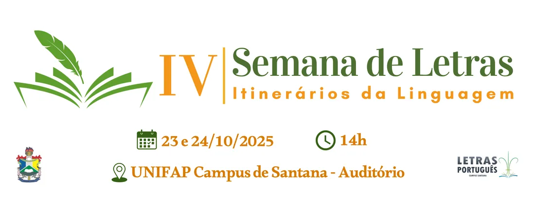 IV SEMANA DE LETRAS: ITINERÁRIOS DA LINGUAGEM