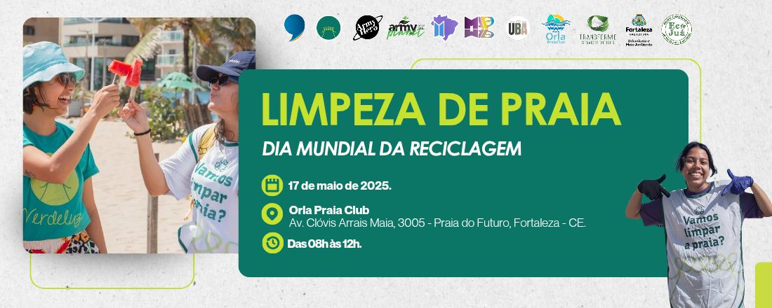 Juntos Pelo Meio Ambiente - Limpeza de Praia e Roda de Conversa - Coldplay Brasil e Instituto Verdeluz