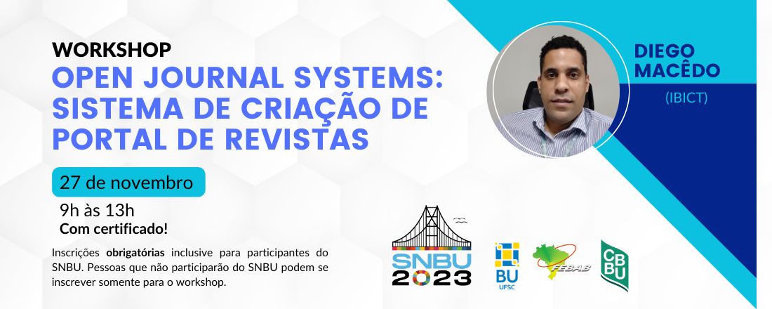 Workshop "Open Journal Systems: Sistema de criação de portal de revistas"