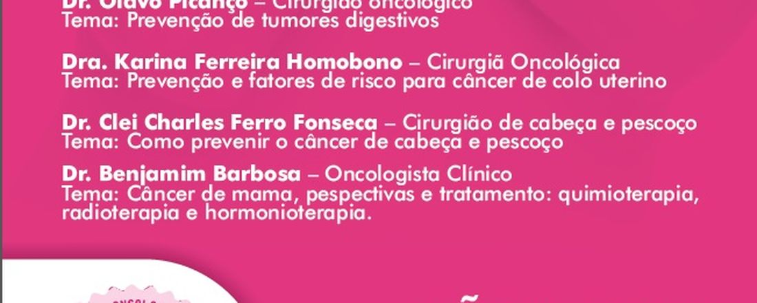 Outubro Rosa IOM: Entre de peito nessa luta!