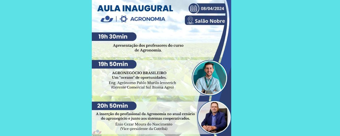 Aula Inaugural do Curso de Agronomia