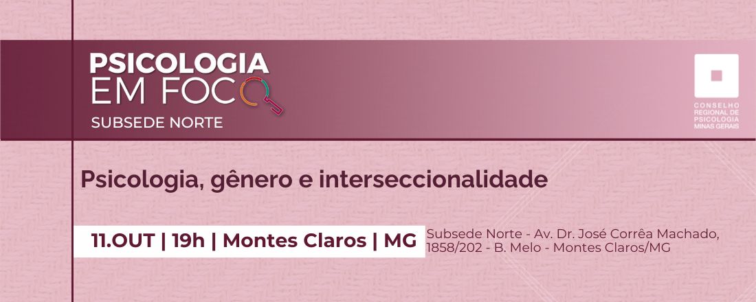 Psicologia em Foco - Psicologia, gênero e interseccionalidade