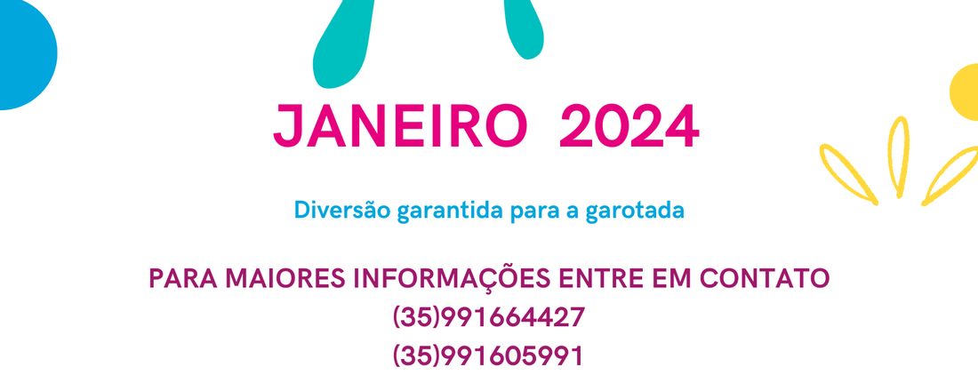 Colônia  de férias 2024
