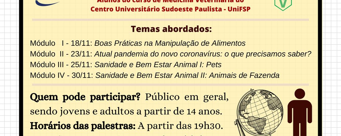 Palestras em Saúde Animal e Saúde Pública