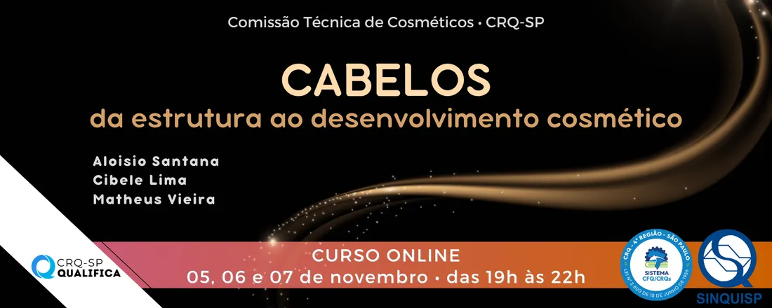 Curso CABELOS: da estrutura ao desenvolvimento cosmético