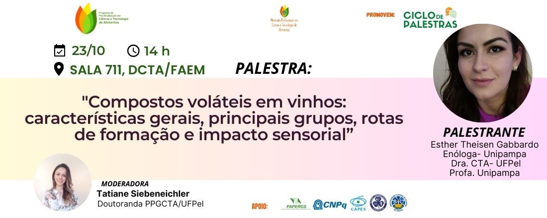 "Compostos voláteis em vinhos: características gerais, principais grupos, rotas de formação e impacto sensorial"