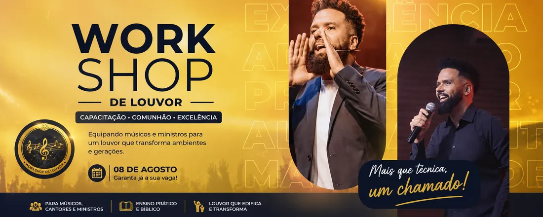 Workshop de Louvor 2026 | Chamados para um Nível Mais Alto