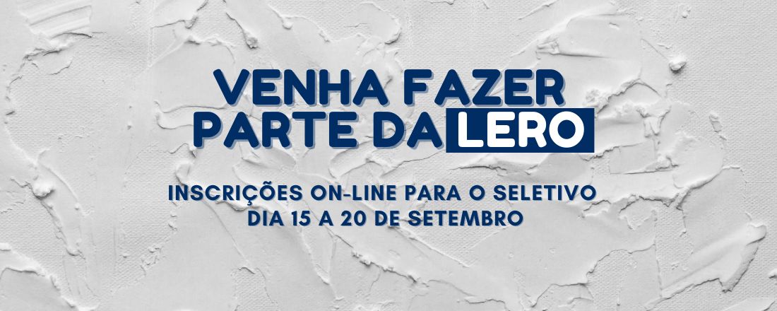 INSCRIÇÕES on-line PARA O SELETIVO da LEROIFES