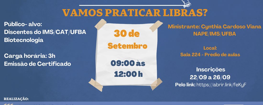 Vamos praticar libras?