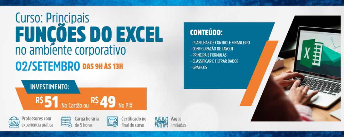 Principais funções do excel no ambiente corporativo