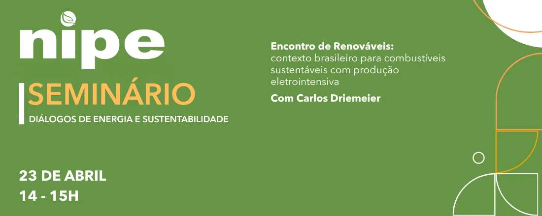 Diálogos NIPE de Energia e Sustentabilidade
