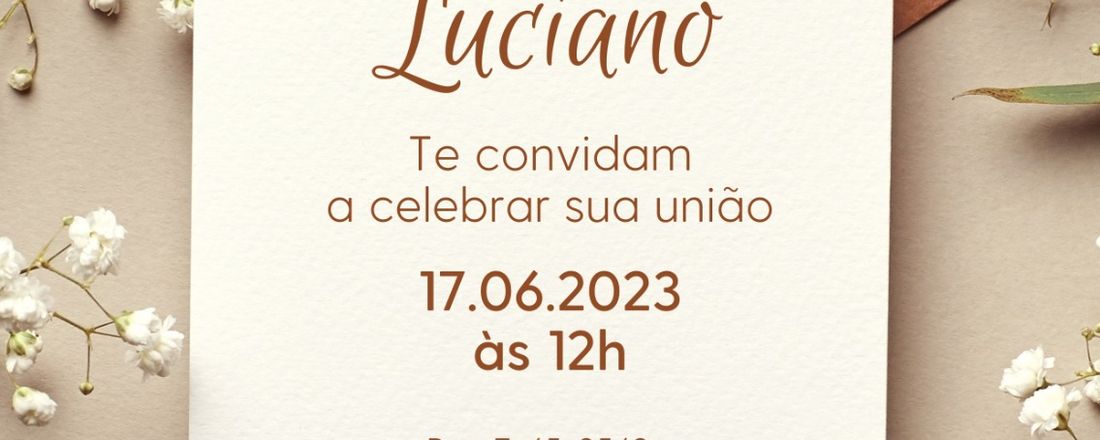 CASAMENTO LIDIANE E LUCIANO