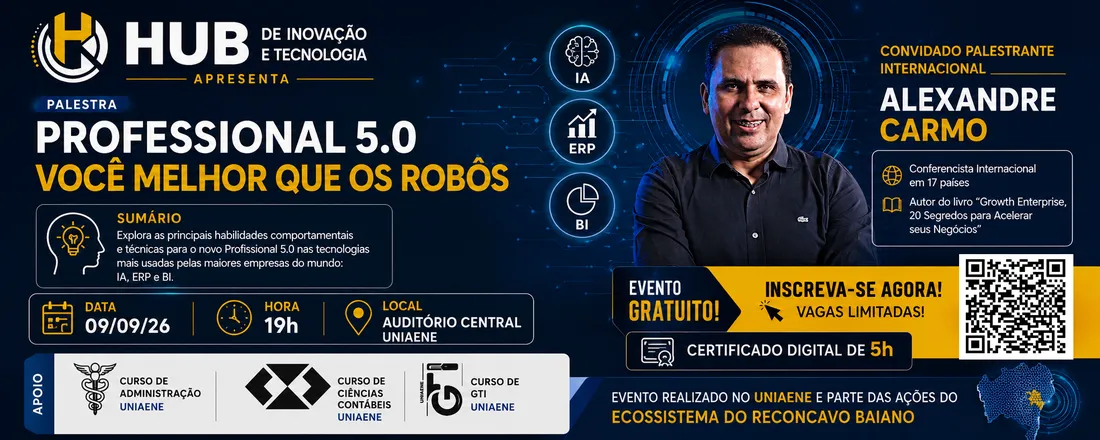 PALESTRA - PROFESSIONAL 5. 0 VOCÊ MELHOR QUE OS ROBÔS