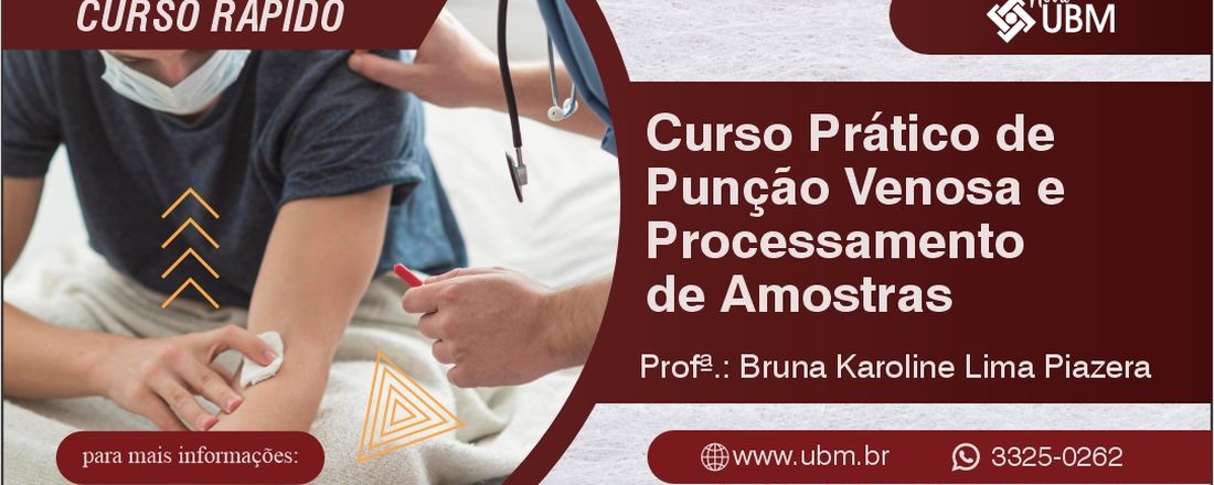 Curso Prático de Punção Venosa e Processamento de Amostras