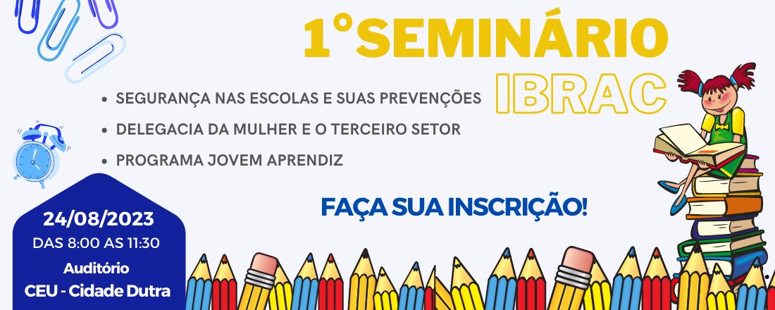 Evento pioneiro que visa discutir estratégias de proteção e envolver a comunidade educacional na busca por ambientes escolares mais seguros. VENHA PARTICIPAR!