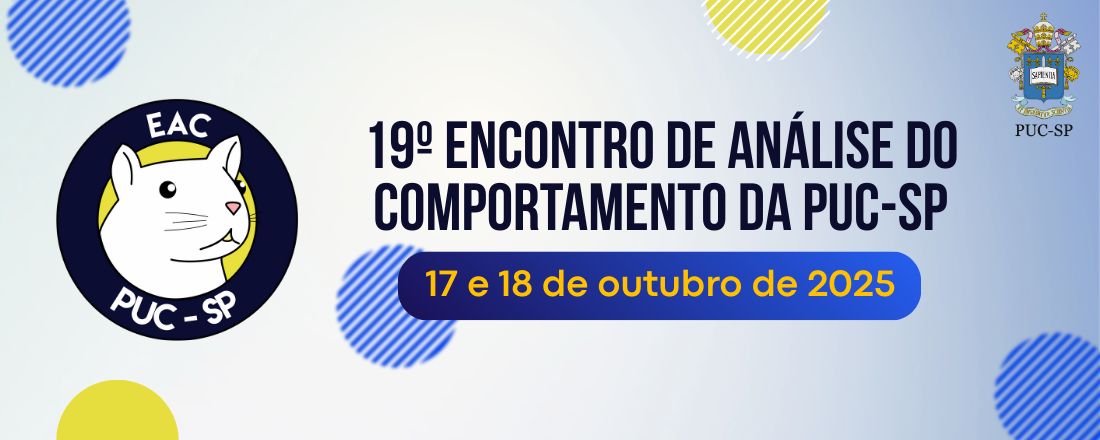 19º Encontro de Análise do Comportamento da PUC-SP