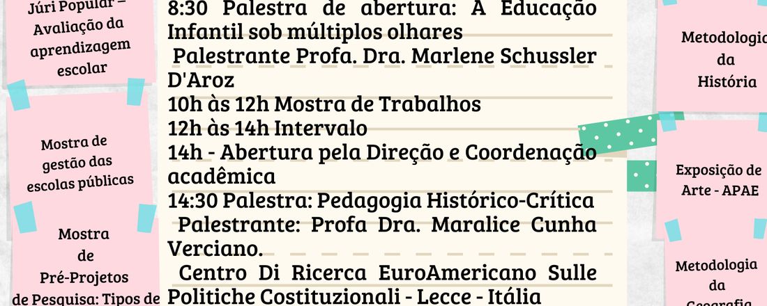 II MOSTRA INTEGRADA DA PEDAGOGIA