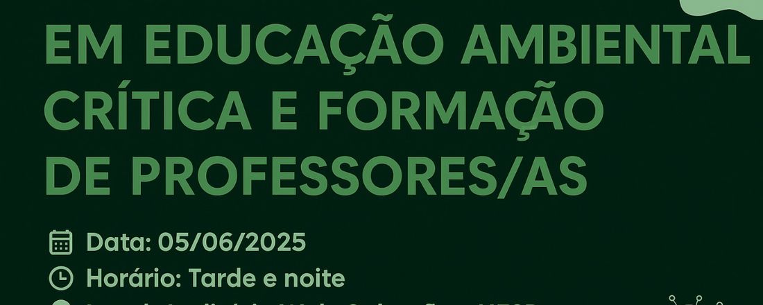 II Seminário em Educação Ambiental Crítica e Formação de Professores/as