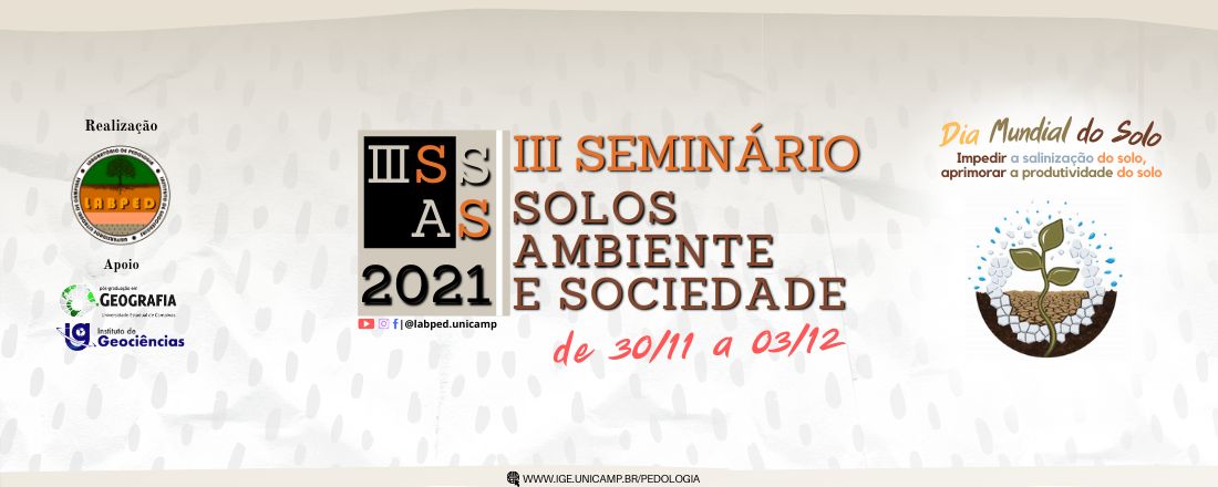 III Seminário Solos, Ambiente e Sociedade