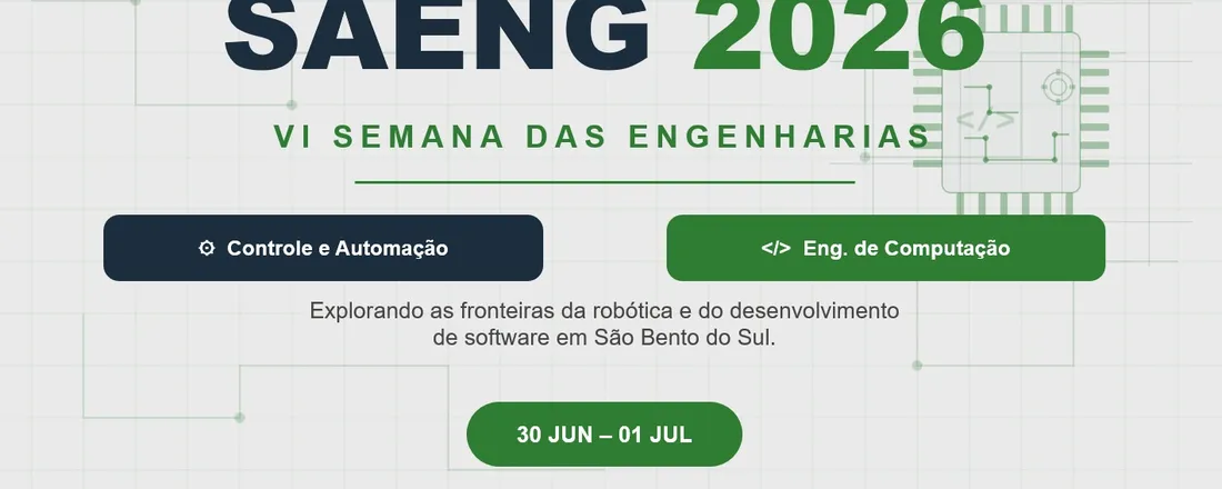 VI Semana Acadêmica das Engenharias (SAENG) - IFC campus São Bento do Sul