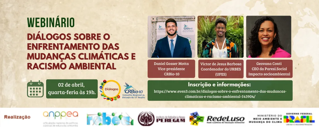 Webinário: Diálogos sobre o Enfrentamento das Mudanças Climáticas e Racismo Ambiental