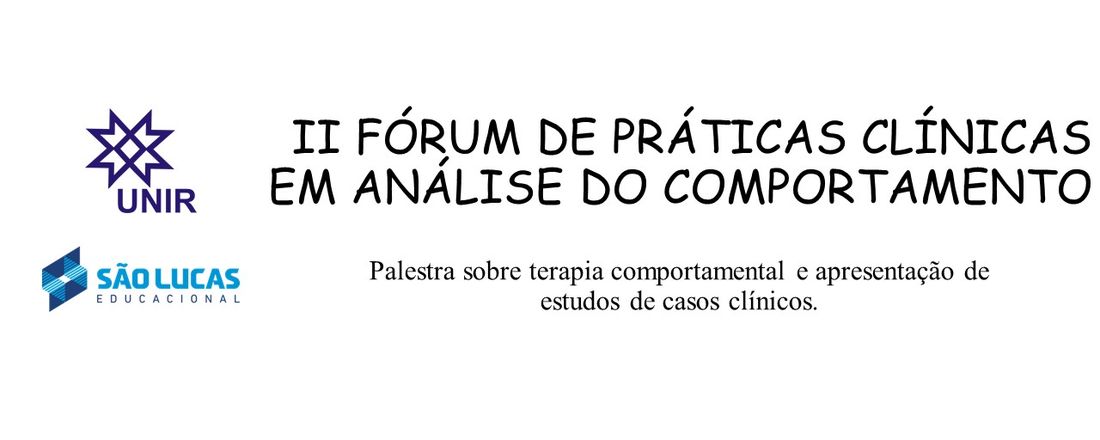 II Fórum de Prática Clínica em Análise do Comportamento