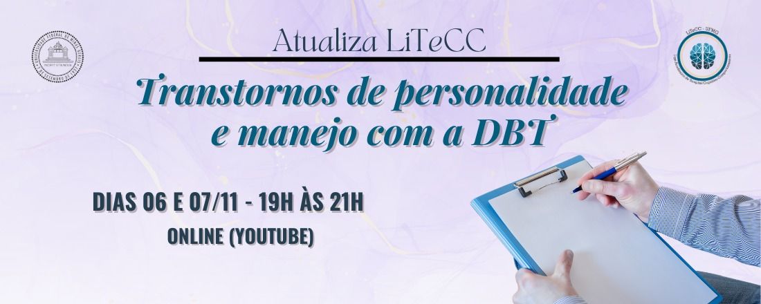 Atualiza TCC - Transtornos de personalidade e manejo com a DBT