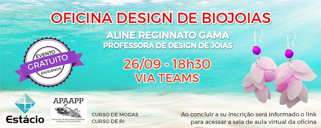 OFICINA DESIGN DE BIOJOIAS