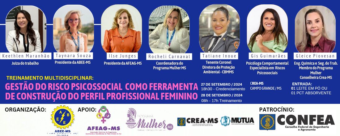 GESTÃO DO RISCO PSICOSSOCIAL COMO FERRAMENTA DE CONSTRUÇÃO DO PERFIL PROFISSIONAL FEMININO - 1ª EDIÇÃO