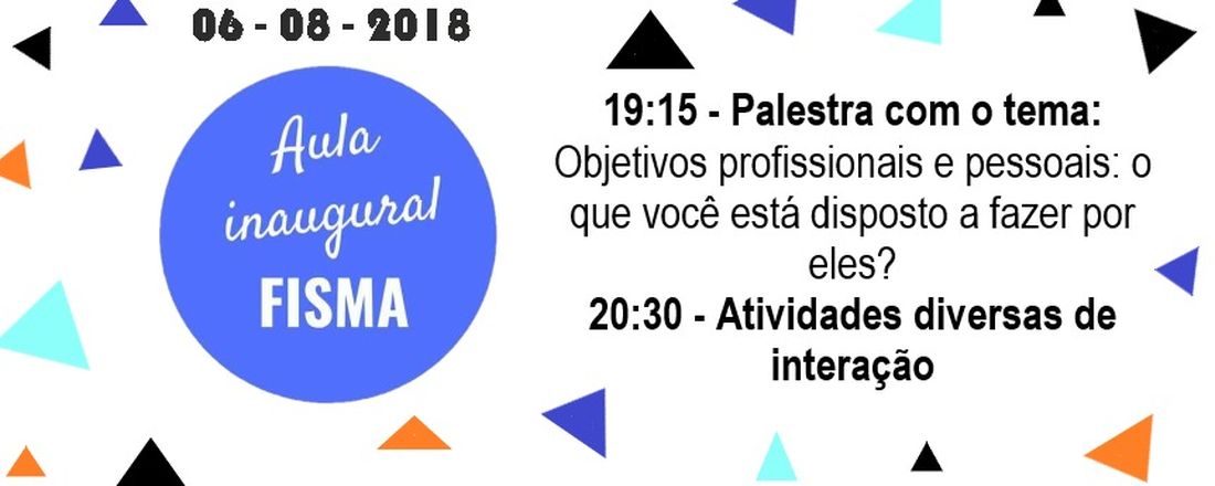 Aula inaugural 2018/2