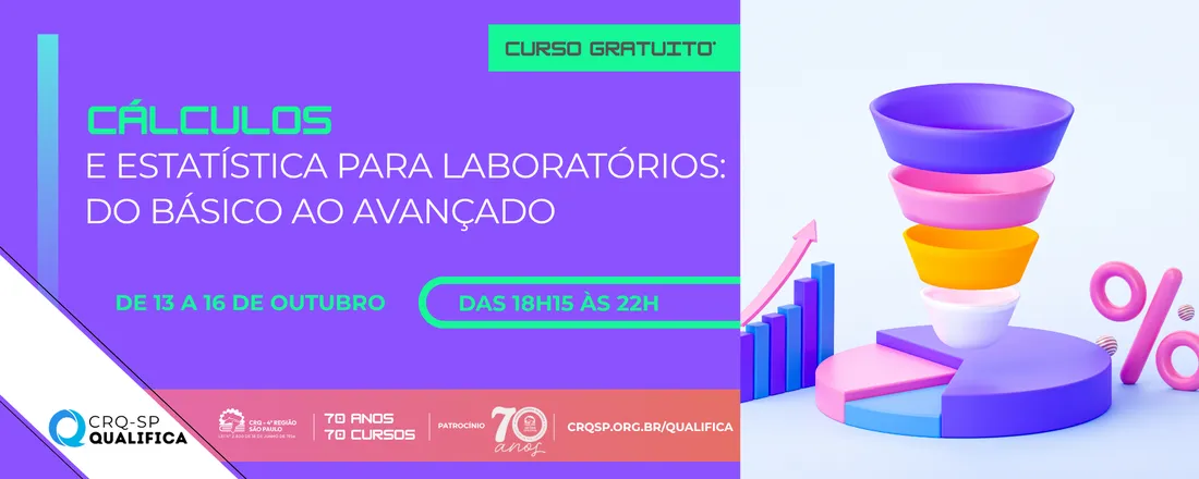 Curso Cálculos e Estatística para Laboratórios: do Básico ao Avançado