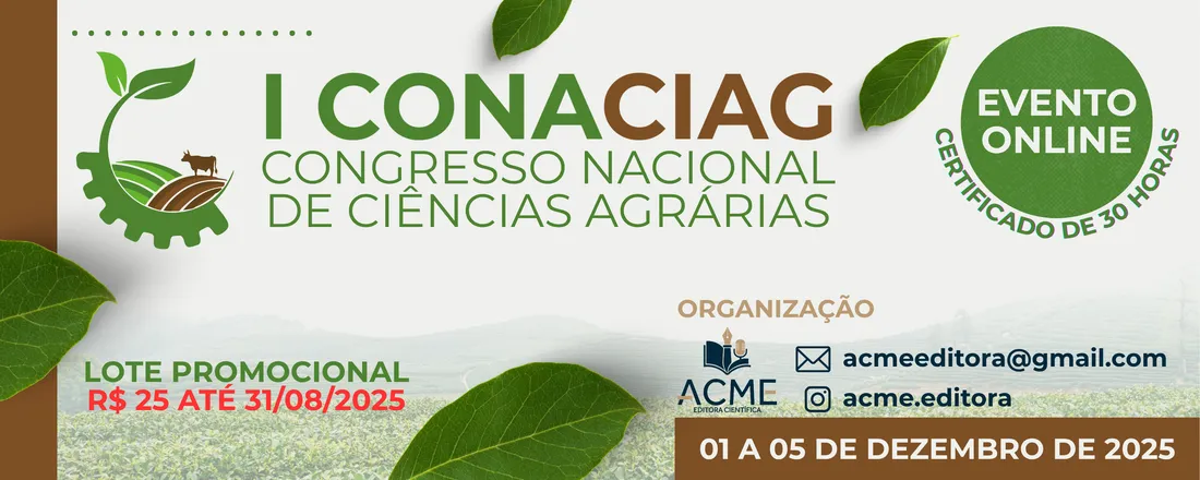 I Congresso Nacional de Ciências Agrárias