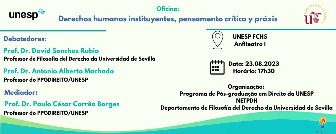 Oficina: Derechos humanos instituyentes, pensamento crítico y práxis