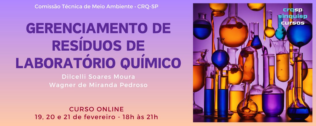 Curso Gerenciamento de Resíduos de Laboratório Químico