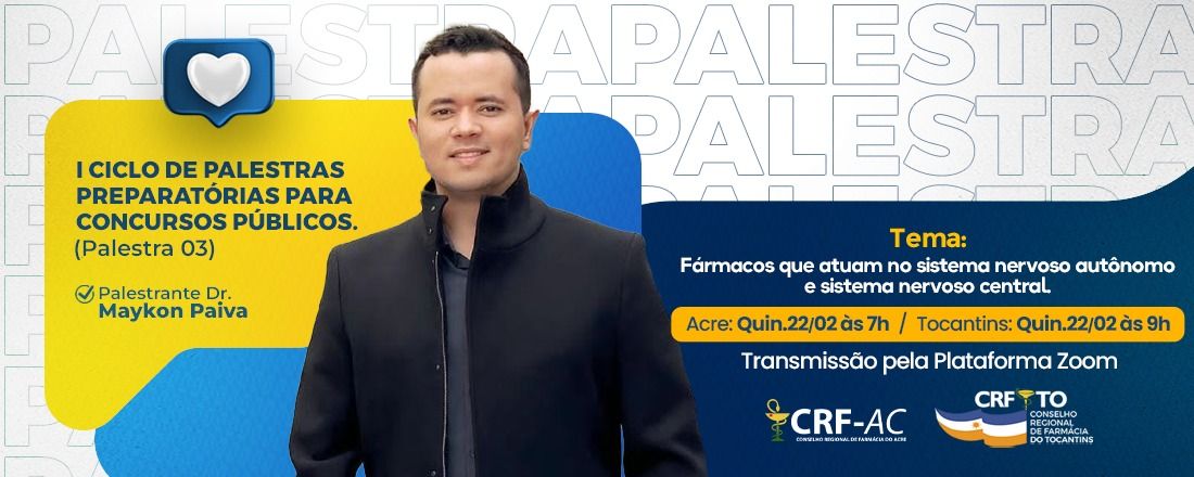 3ª PALESTRA PREPARATÓRIA PARA CONCURSOS PÚBLICOS CRFTO