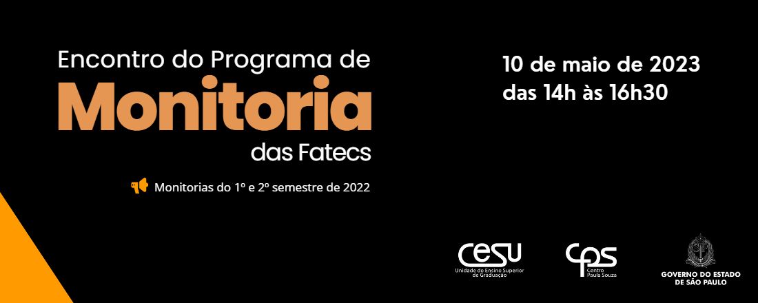 Encontro do Programa de Monitoria nas Fatecs