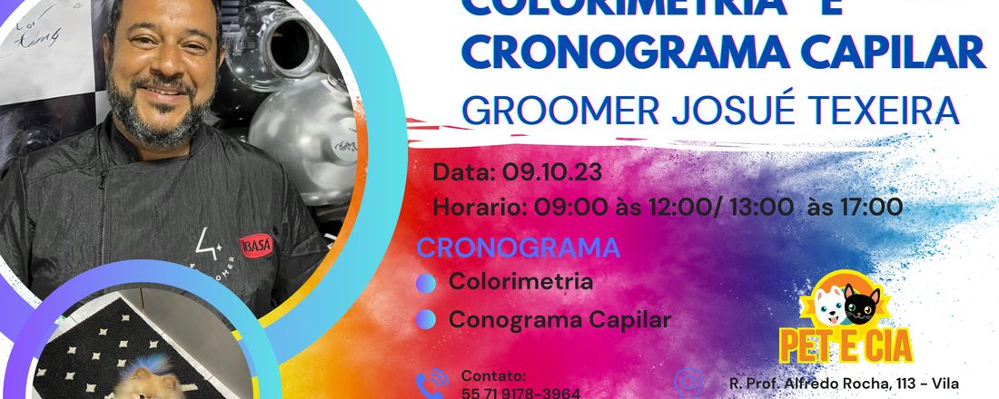 Colorimetria e Cronograma capilar Groomer Josué Texeira