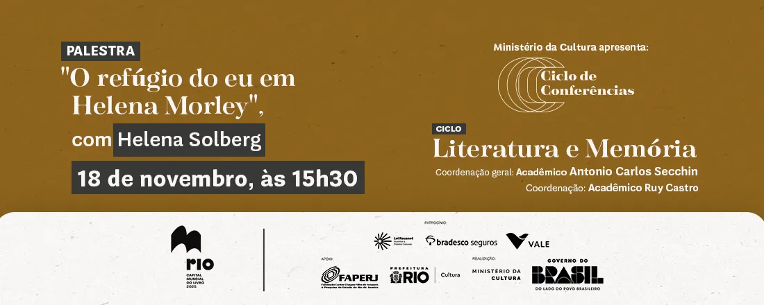 O refúgio do eu em Helena Morley (com exibição do filme "Vida de menina")