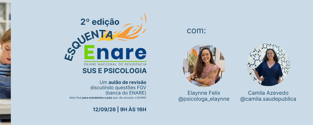 2º edição - Esquenta ENARE: SUS E PSICOLOGIA