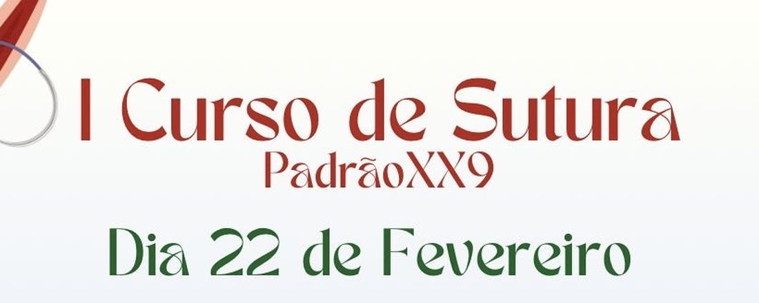 I Curso de Sutura Padrão XX9