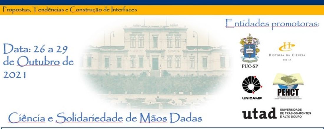 VIII Jornada de História da Ciência e Ensino e II Congresso Internacional de História da Ciência no Ensino